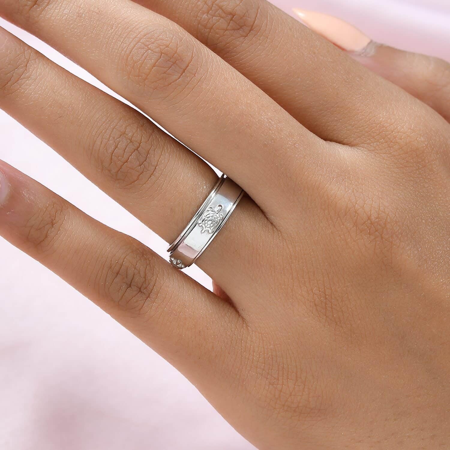 SHOP LC Spinner Band Zodiac Rings - 925 Sterling Silver Handmade Animal Rings for Women & Men - Stress Relief Fidget Jewelry - Perfect Birthday Gift for Zodiac Lovers (Ideal for Anxiety Relief, Office Focus & Everyday Wear)