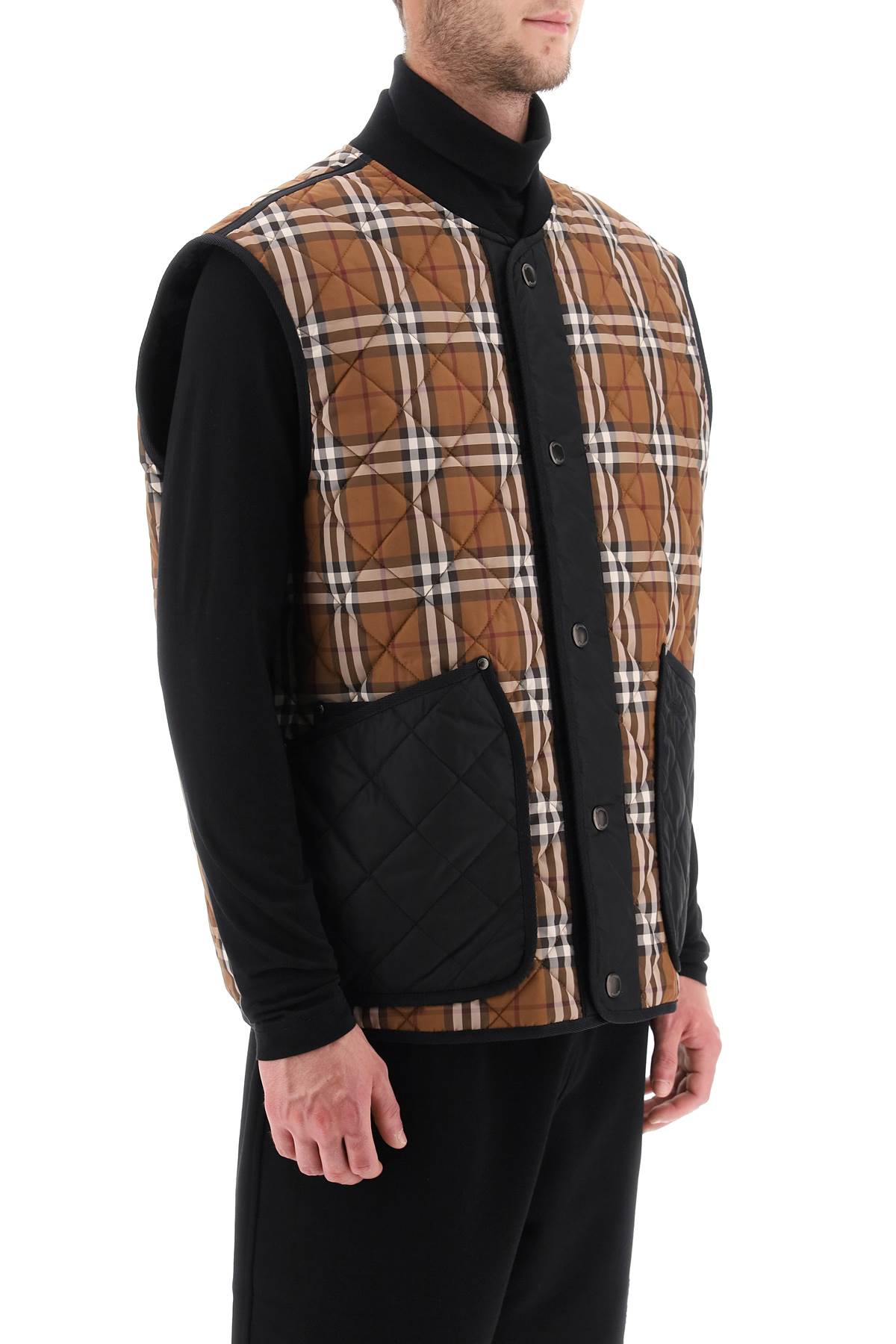 Burberry Weaveron Quilted Vest for Women - Lightweight Puffer Jacket with Hood, Water-Resistant, Perfect for Outdoor Activities & Winter Fashion