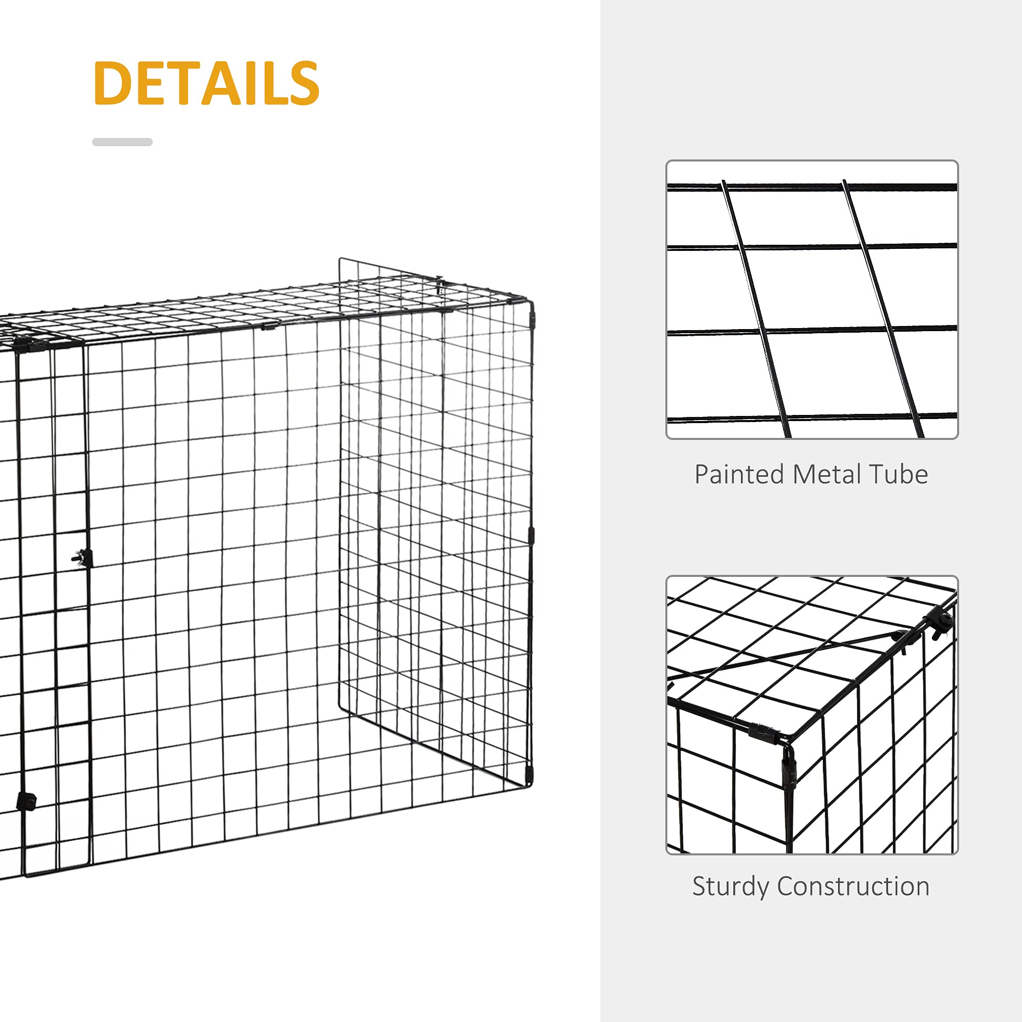 HOMCOM Extendable Fireplace Screen with Metal Mesh - Black Fire Spark Guard Cover for Living Room & Home Decor | Heat Protection & Safety for Fireplace Use