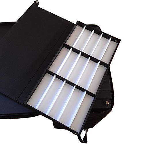 INTSUPERMAI Eyeglasses Storage Organizer - Portable Trolley Case with Individual Eyewear Display Box, Durable Oxford Cloth - Perfect for Opticians, Retail Stores & Home Glasses Organization
