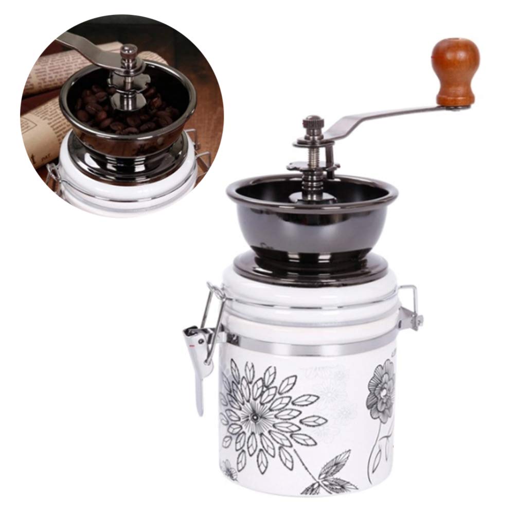 Premium Ceramic Burr Manual Coffee Grinder for Espresso, Drip Coffee & French Press - Adjustable Coarse to Fine Grind for Fresh Ground Beans - Perfect for Home, Office & Travel Use