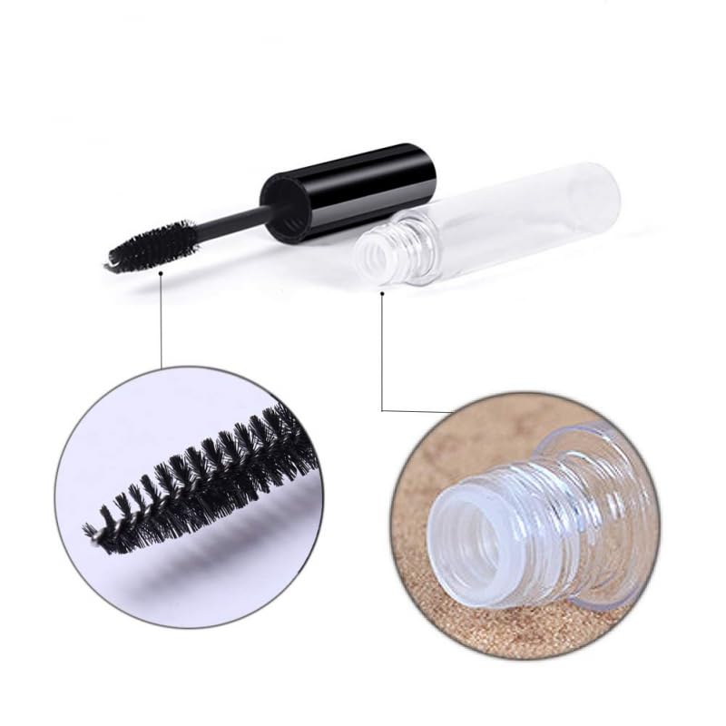 VASADIGITAL 2 Pack 7ml Empty Eyelash Extension Glue Tube with Brush & Funnel - Refillable Mascara Container for DIY Lash Extensions, Professional Salon Use, and Travel-Friendly Makeup Storage