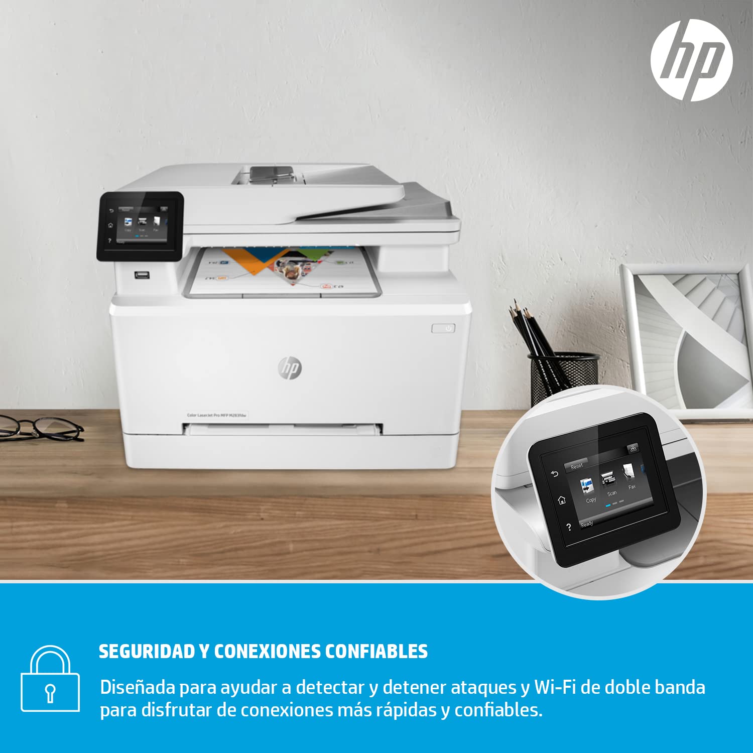 HP LaserJet Pro M283FDW Wireless All-in-One Color Printer - Fax, Scan, Copy, Print | 22ppm, 600x600dpi | 250-Sheet Capacity | Ethernet, USB, Wi-Fi | e-Print Compatible (Renewed) | Perfect for Home Office & Small Business Printing Needs