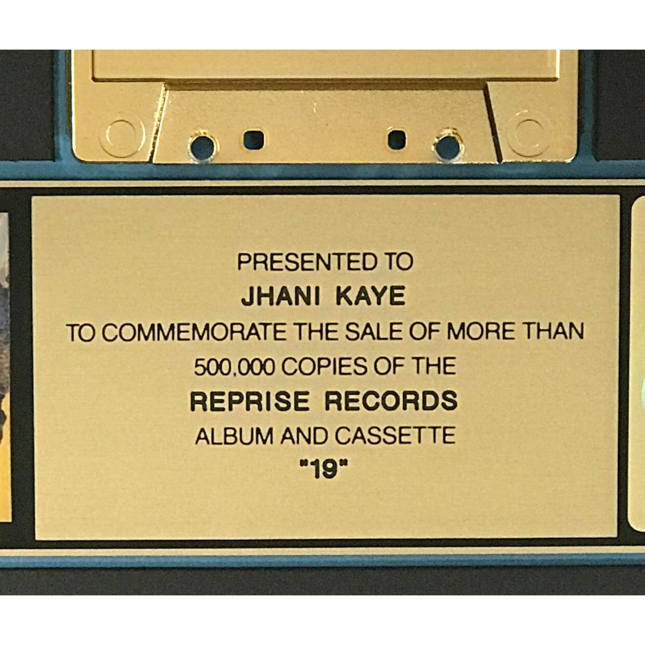 Chicago 19 RIAA Gold LP Award - Certified Music Collectible - Perfect for Music Lovers & Vinyl Collectors - Display in Home, Office or Music Studio