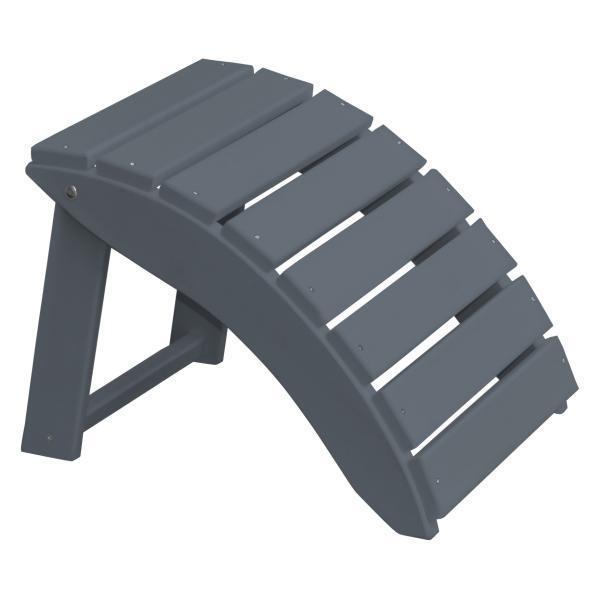 A&L Furniture Poly Folding Ottoman Stool - Lightweight Storage Footrest for Living Room, Bedroom, Patio - Perfect for Extra Seating & Home Organization