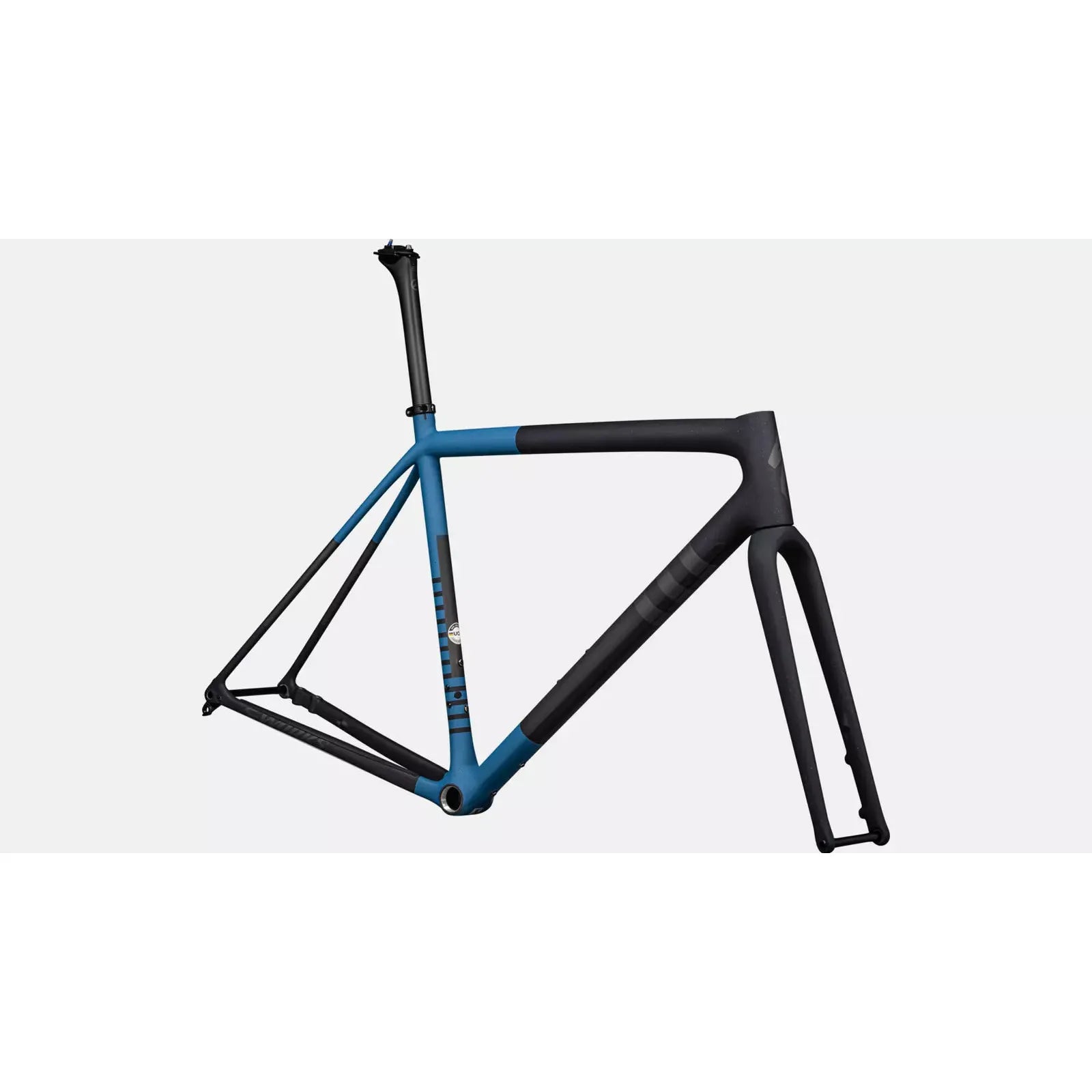 Specialized S-Works Crux Frameset - Premium Carbon Gravel Bike Frame in Satin Metallic Dark Navy/Mystic Blue/Midnight Shadow Speckle | Ideal for Cyclocross, Adventure Riding & Off-Road Biking