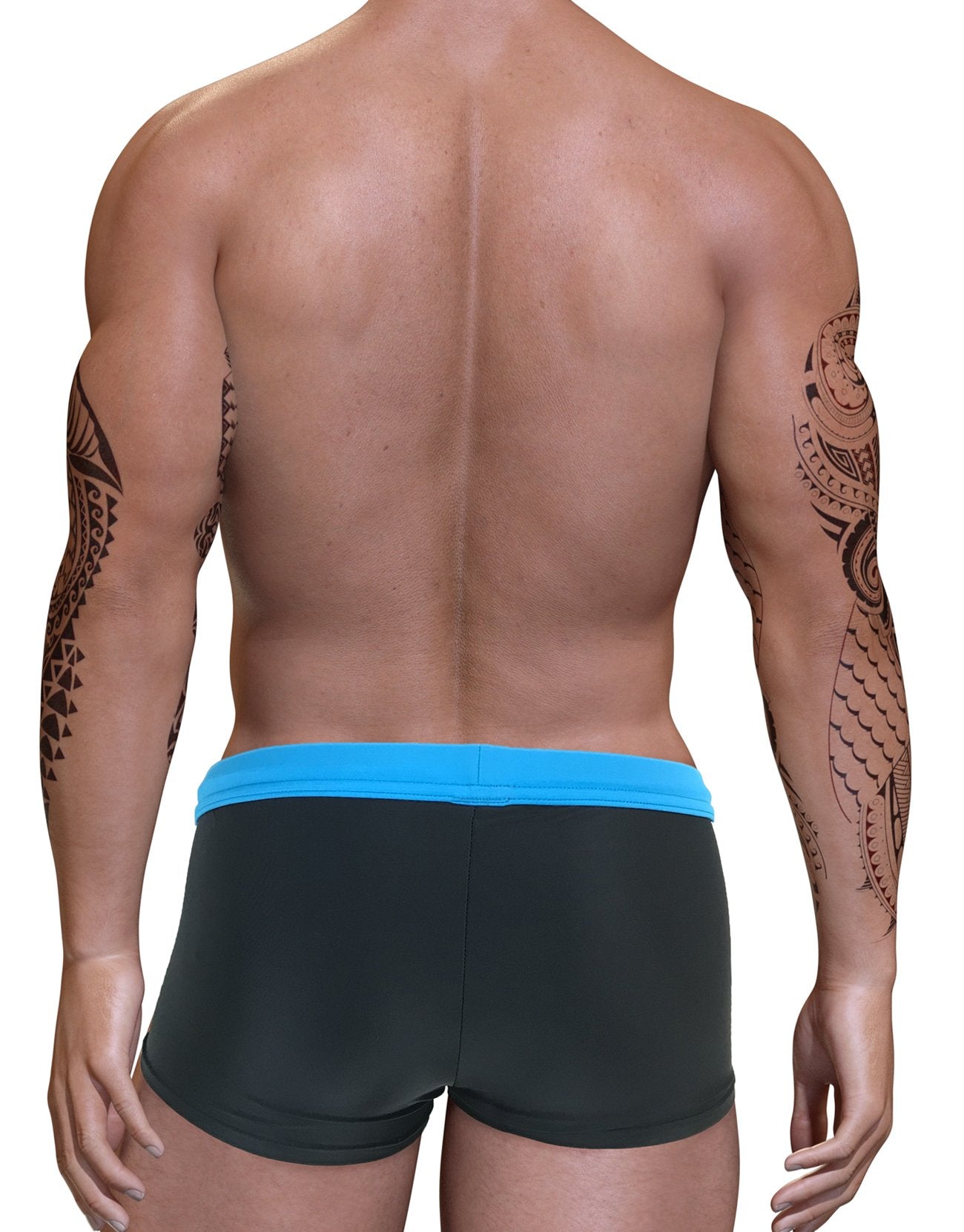 Wildmant Big Boy Pouch Swim Square Cut Blue - Comfortable Men's Swim Briefs for Beach, Pool & Water Sports