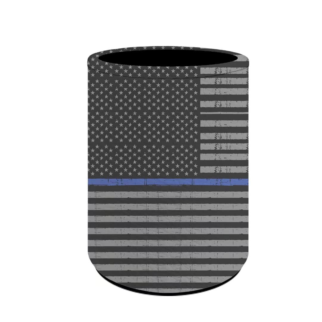 Vintage Flag Pen Holder & Makeup Brush Organizer - Stylish Desk Pencil Cup for Office, School & Home Decor - Perfect for Organizing Pens, Pencils, Brushes & Stationery
