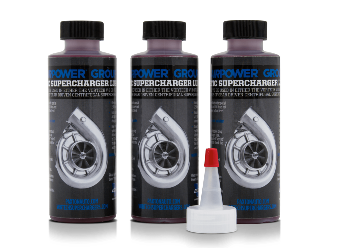 Vortech V3 Supercharger Oil - 3 Pack (4 oz Bottles) - High Performance Lubricant for Forced Induction Systems - Perfect for Racing, Street Performance & Engine Maintenance