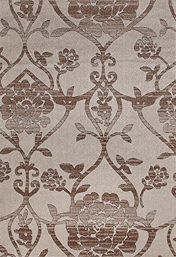 6062 Beige Damask 5'2