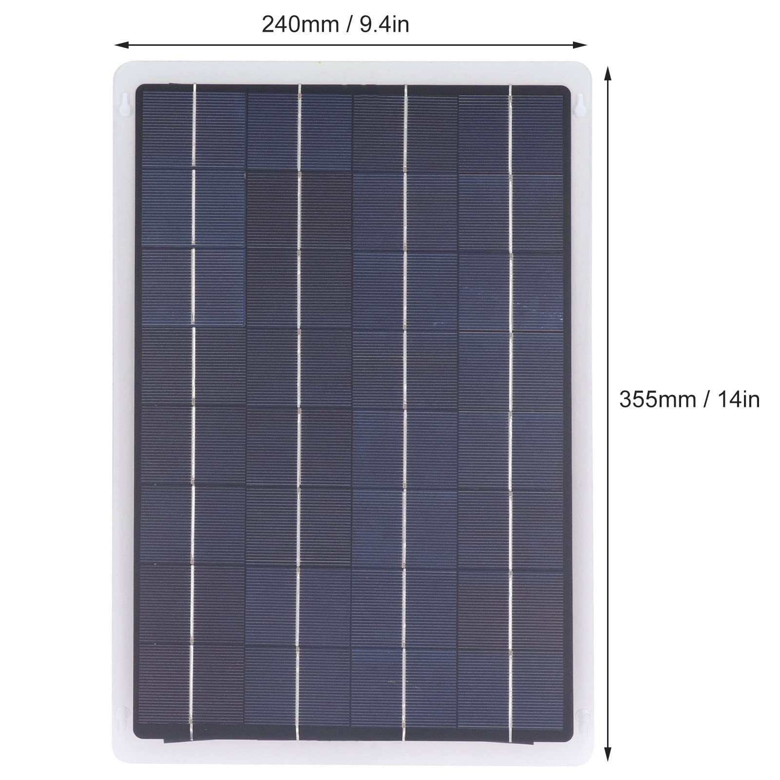 20W Solar Panel Charger with MPPT Controller - 3-Stage Charging, ETFE Laminated & IP67 Waterproof for 12V DC Batteries - Perfect for RV, Boat, Camping & Off-Grid Power Supply