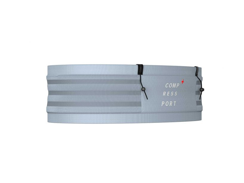 Compressport Unisex Free Belt Pro Running Waist Pack - Lightweight & Breathable for Jogging, Hiking & Outdoor Sports (Trade Wind/White, Model: CU00011B_106)