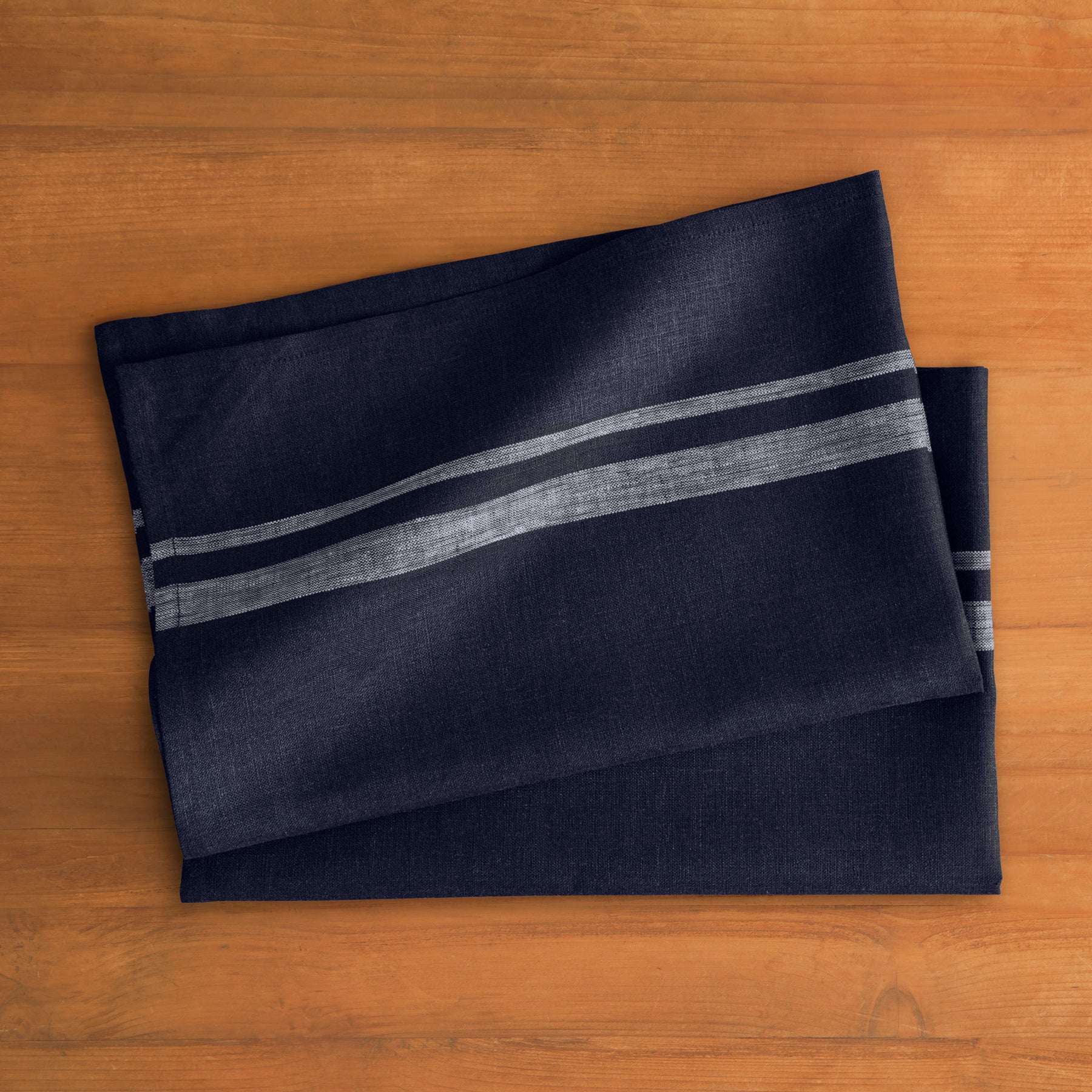French Striped Kitchen Towels Set of 2 - Absorbent & Durable Cotton Dish Towels for Drying Dishes, Cleaning Countertops & Kitchen Decor - Perfect for French Country or Farmhouse Style Kitchens
