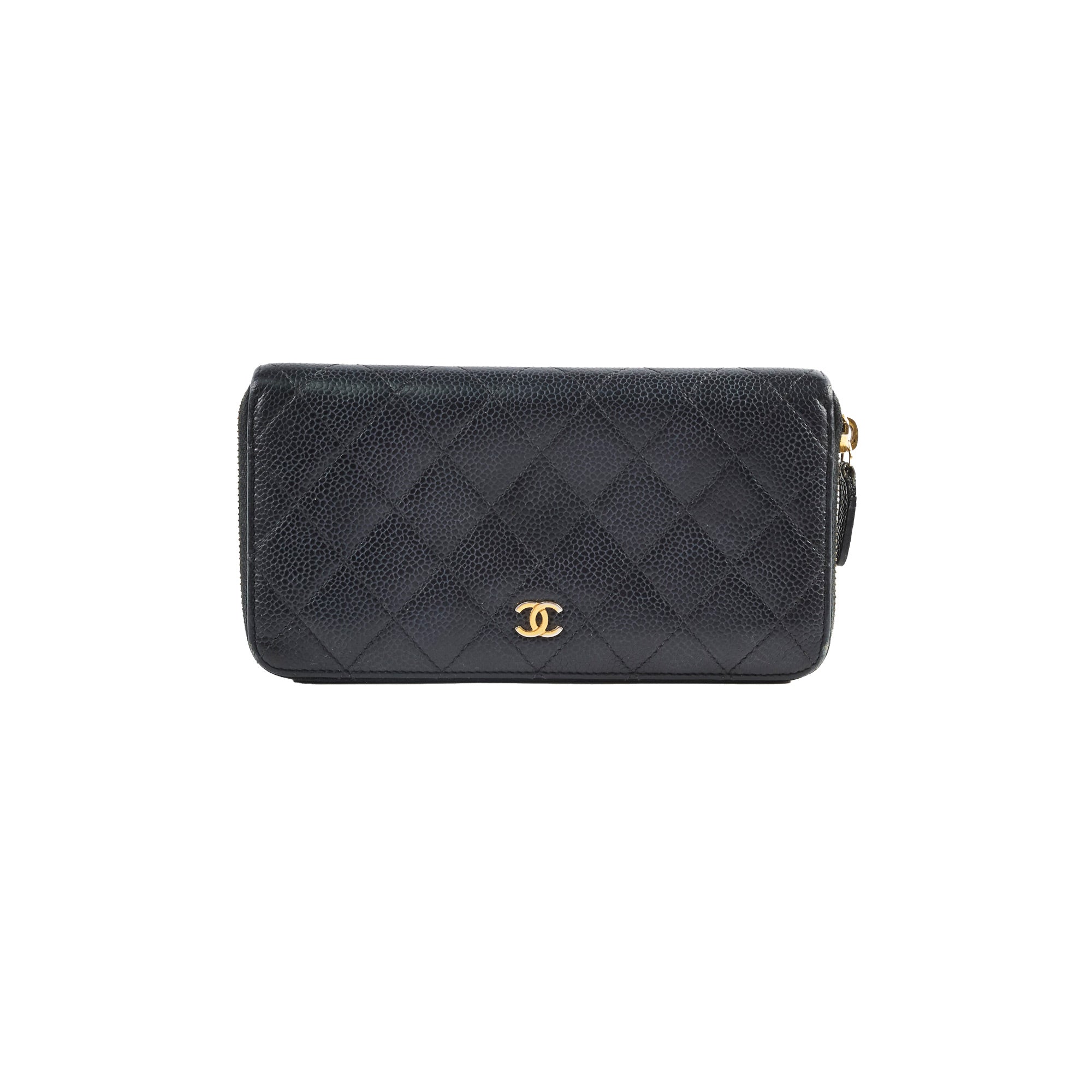 Chanel Caviar Zip Around Wallet Black Series 19 - Luxury Leather Wallet for Women | Perfect for Everyday Use & Special Occasions