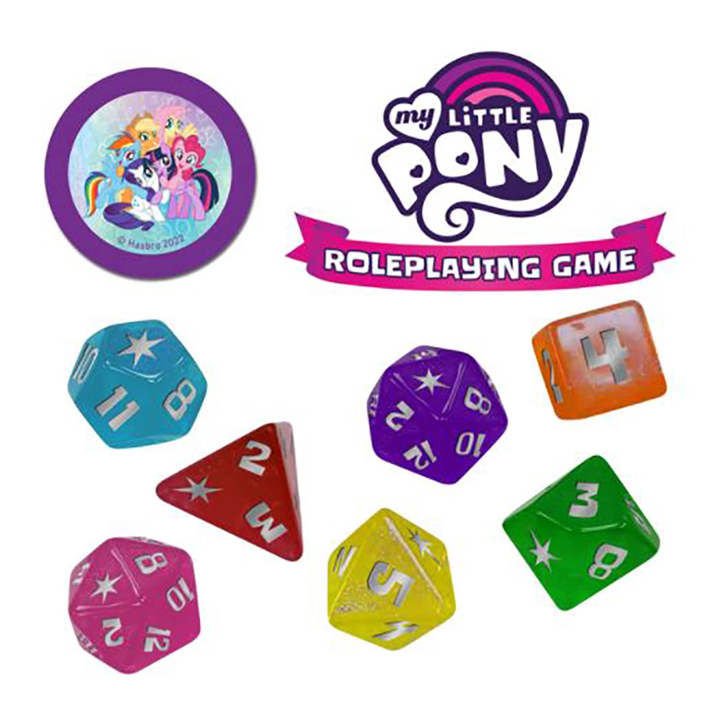 My Little Pony RPG Dice Set - Pink for Tabletop Gaming
