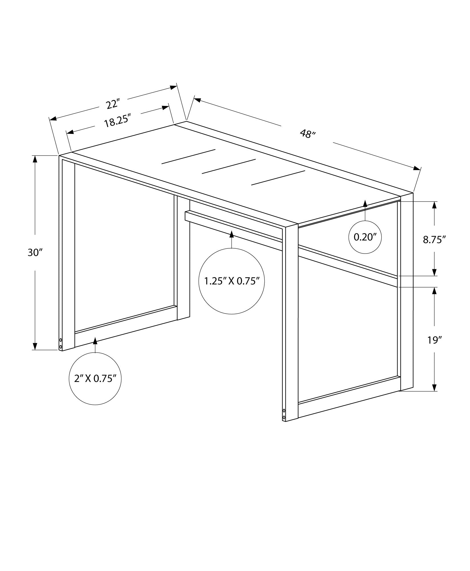 48L Black Metal & Tempered Glass Office Series - Perfect for Home Office, Workspace, and Professional Environments