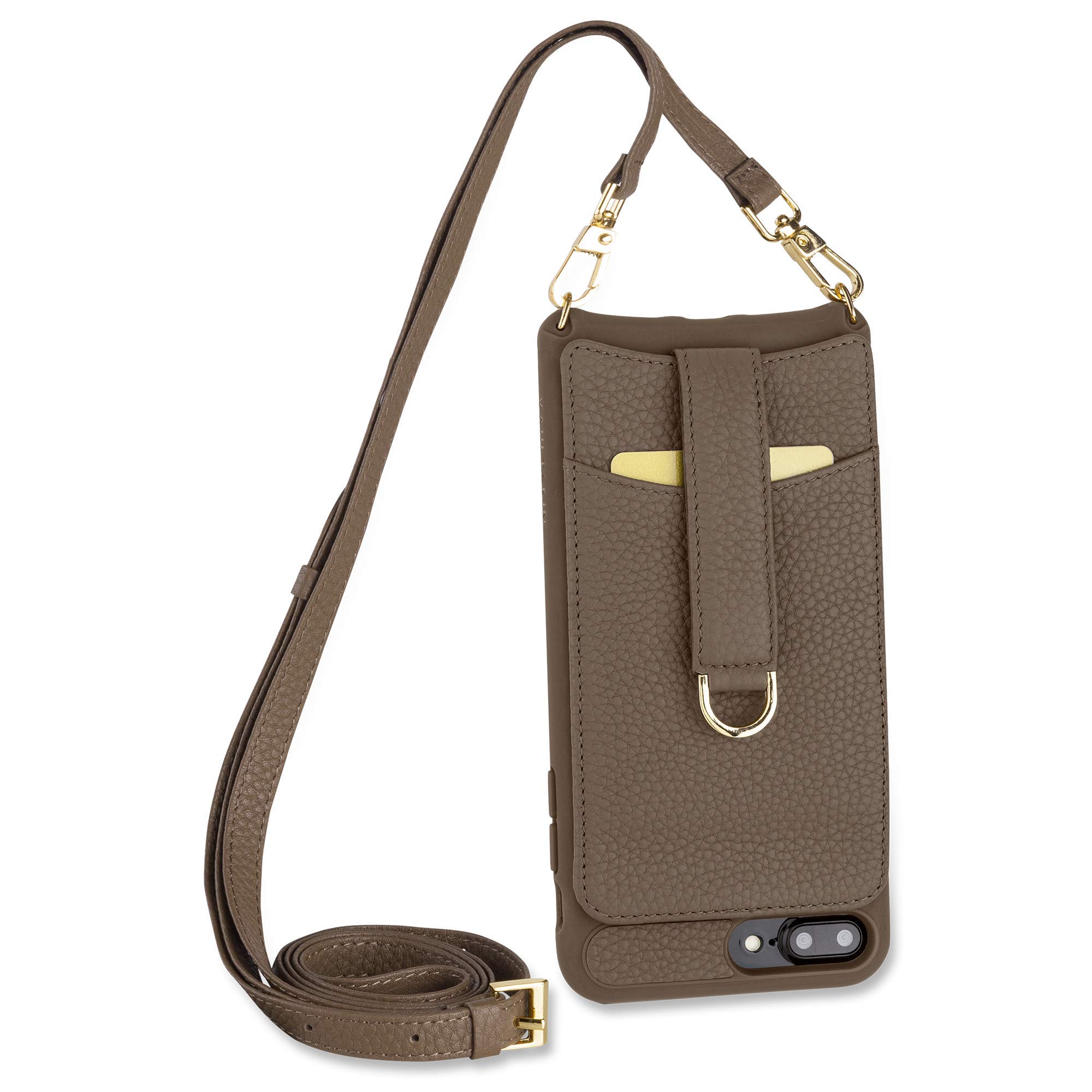 Vaultskin Victoria Genuine Leather Wallet Case for iPhone with Crossbody Strap - RFID Blocking Card Holder & Cash Pocket - Perfect for Travel, Shopping & Everyday Use