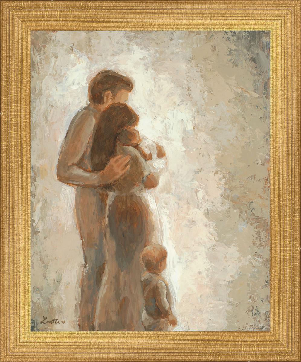 Family Looking Towards the Light - Inspirational Wall Art for Home Decor | Motivational Canvas Print for Living Room, Bedroom & Office | Perfect Gift for Family & Friends