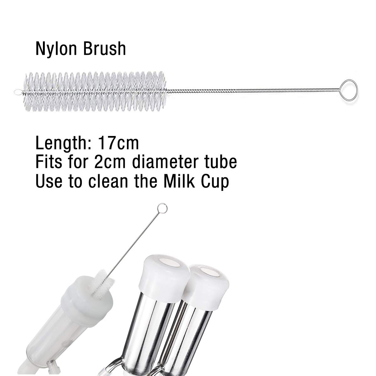 Stainless Steel Cleaning Brush for Aquarium, Pipe & Hose - Long & Short