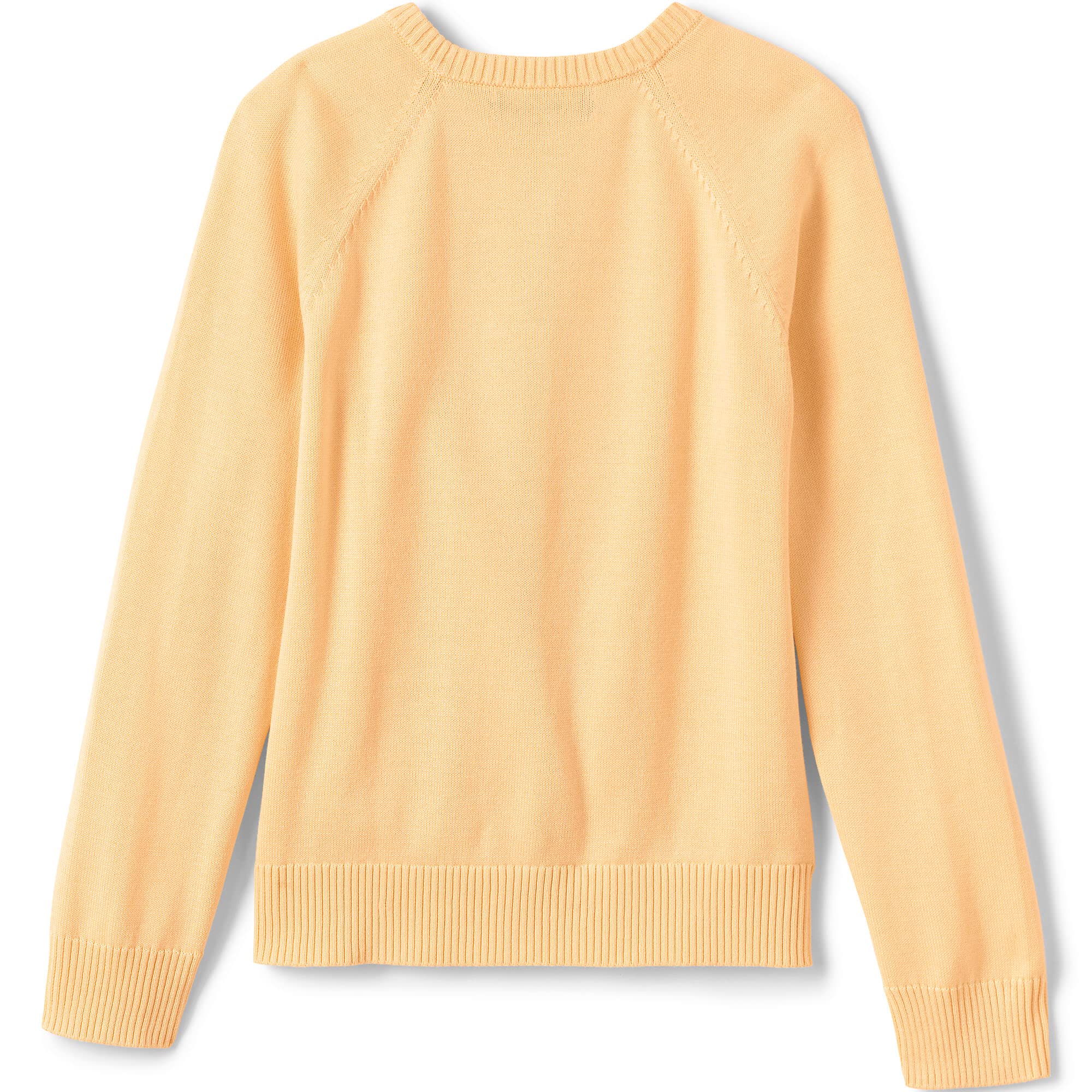 Lands' End Girls' Cotton Modal Cardigan Sweater for School Uniforms | Soft & Comfortable Knitwear for Classrooms & Daily Wear