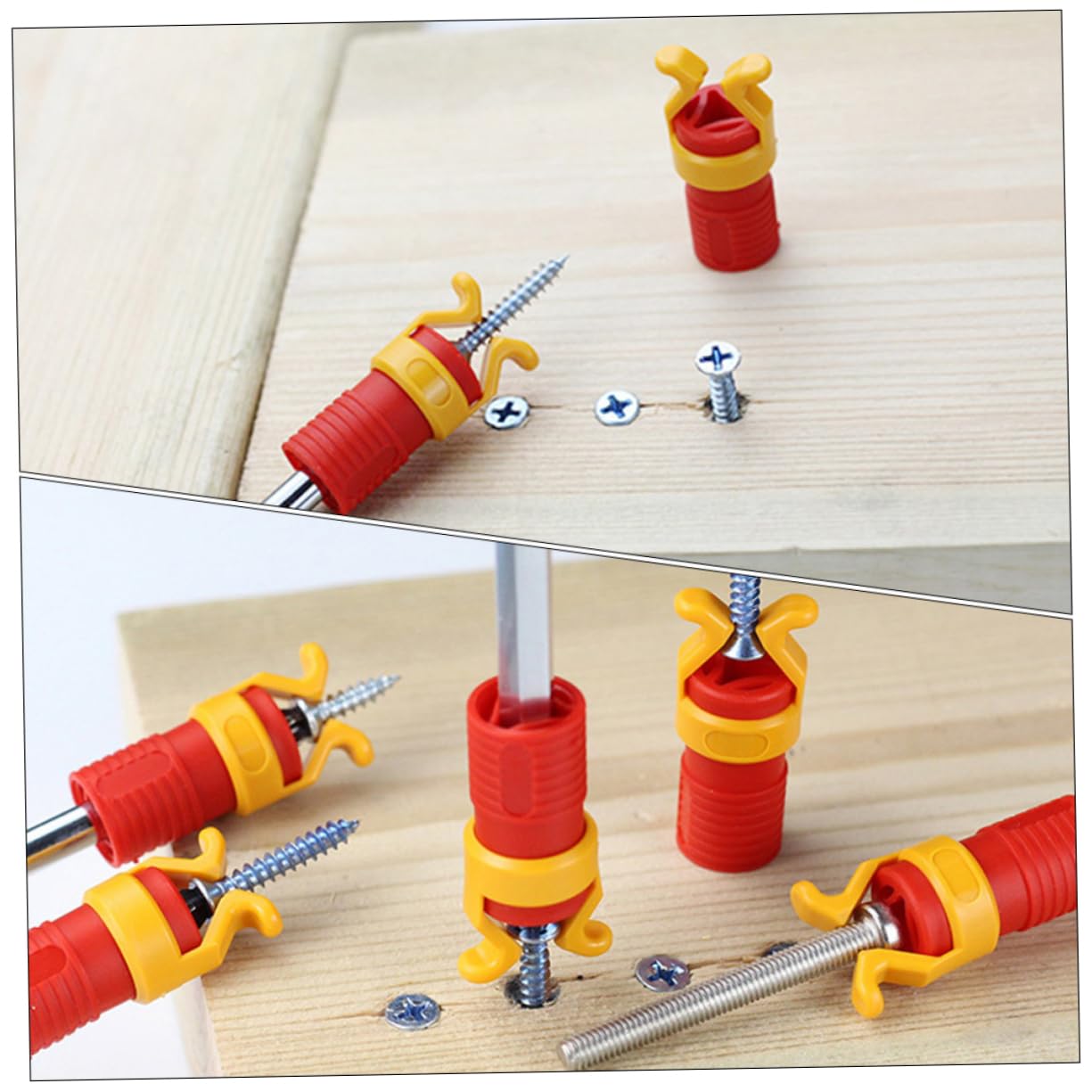 DOITOOL 10-Piece Screw Holder Set - Small Screw Clamps, Hand Screw Clamps for Woodworking, Universal ABS Screw Fixing Holders & Table Clamps - Perfect for Workbench, DIY Projects, and Home Repair