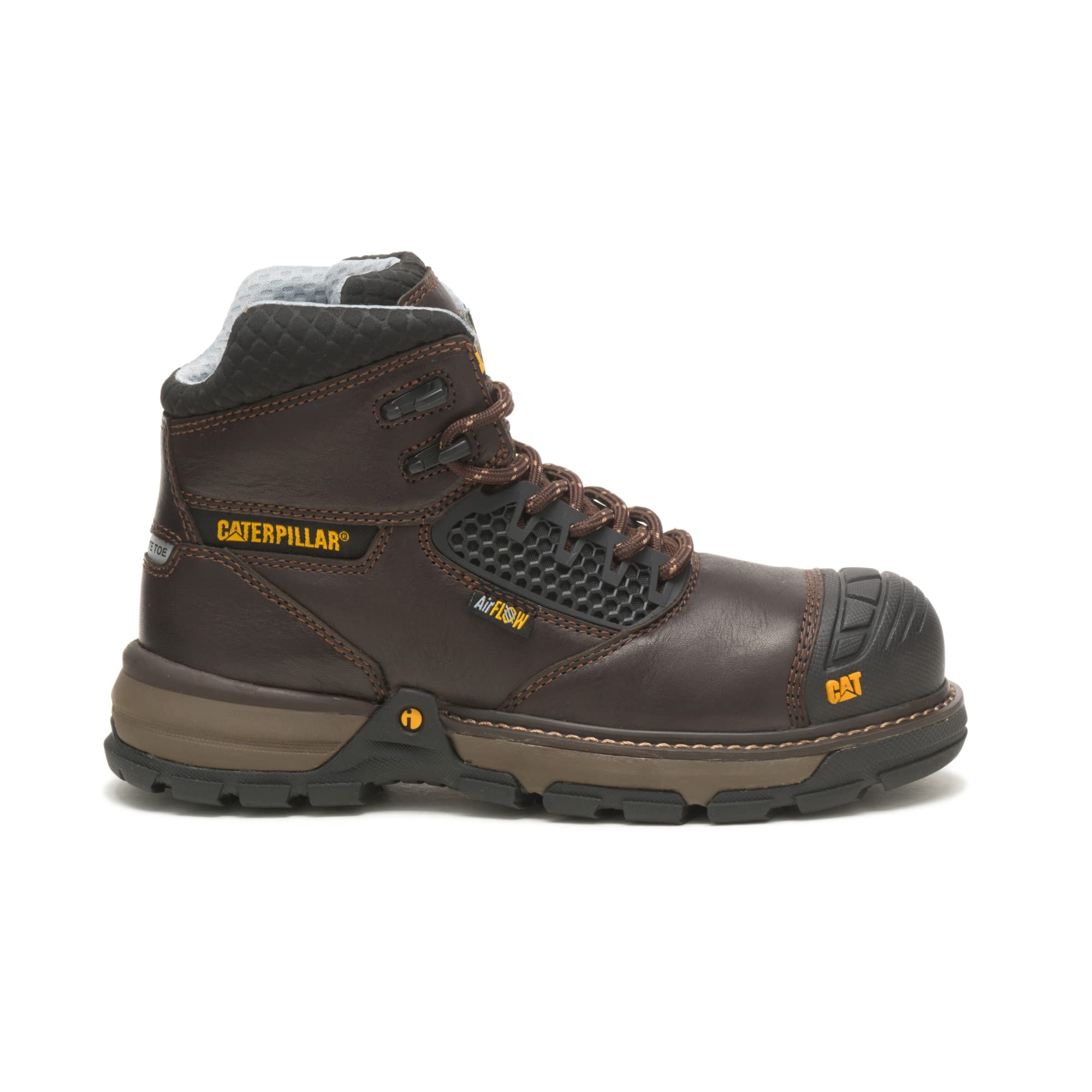 Cat Footwear Women's Excavator Superlite Cool Composite Toe Work Boots - Lightweight Safety Shoes for Construction, Warehouse & Outdoor Work