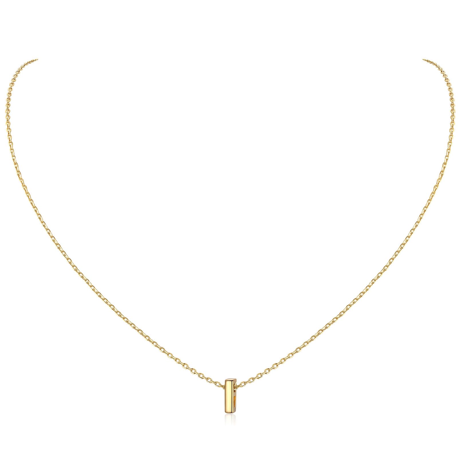 ChicSilver 925 Sterling Silver Initial Necklace for Women - Personalized Dainty Letter Pendant Jewelry - Elegant Gift with Gift Box - Perfect for Birthdays, Anniversaries & Valentine's Day Gifts