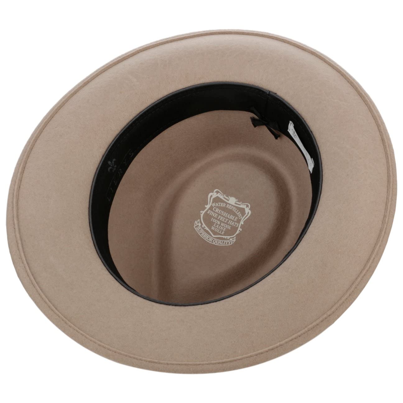 Lierys City Felt Hat for Women & Men - Classic Wool Fedora with Wide Brim - Perfect for Outdoor, Travel, and Fashion Accessories