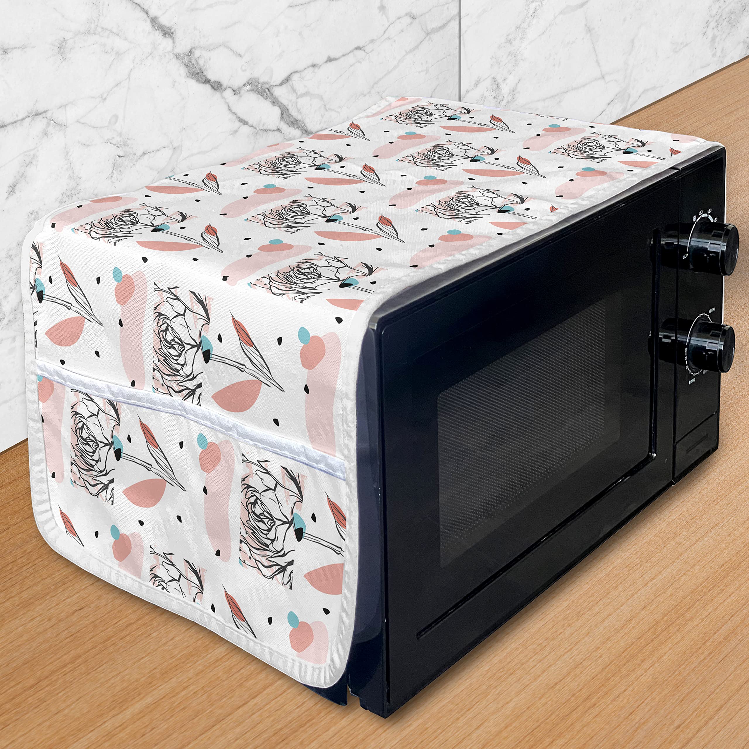 Ambesonne Waterproof Microwave Cover with Pockets - 36