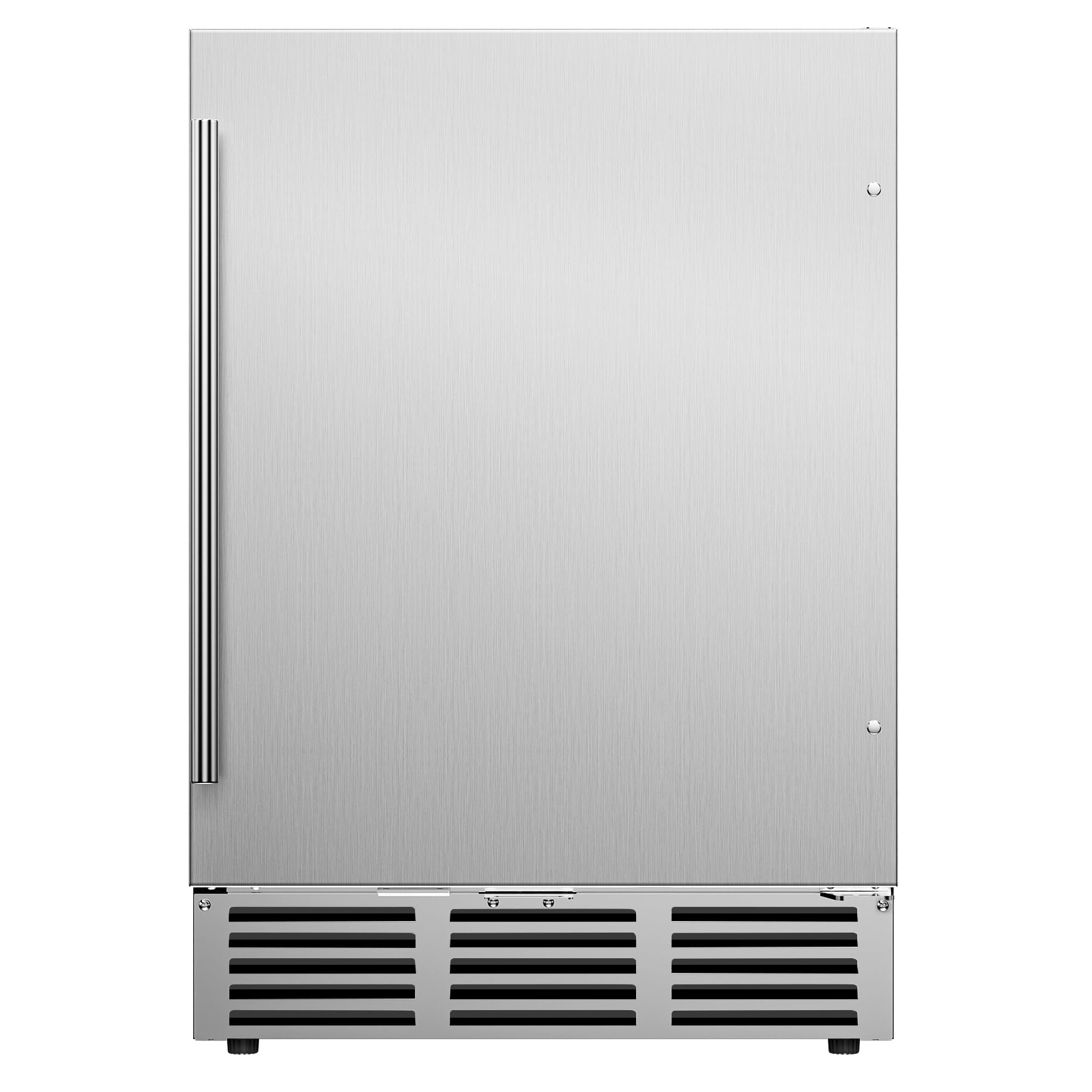24 Inch Undercounter Beverage Refrigerator - 180 Can Capacity Stainless Steel Mini Fridge for Soda, Beer & Wine - Perfect for Home, Kitchen, Patio & Outdoor Entertaining