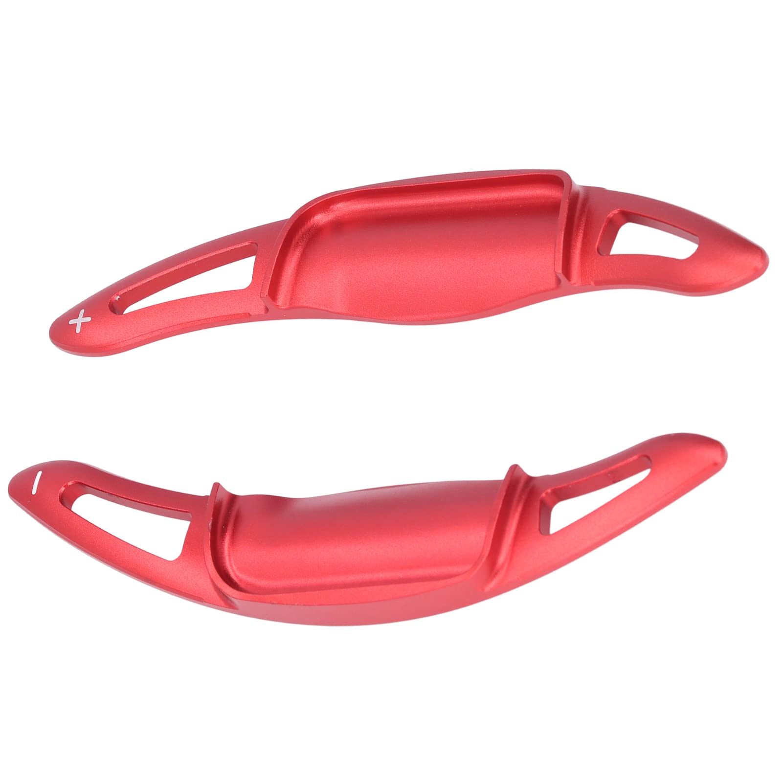 Red Aluminum Alloy Steering Wheel Paddle Shifters (2Pcs/Set) - Premium Car Accessory for Enhanced Driving Performance | Perfect for Sports Cars & Racing Enthusiasts