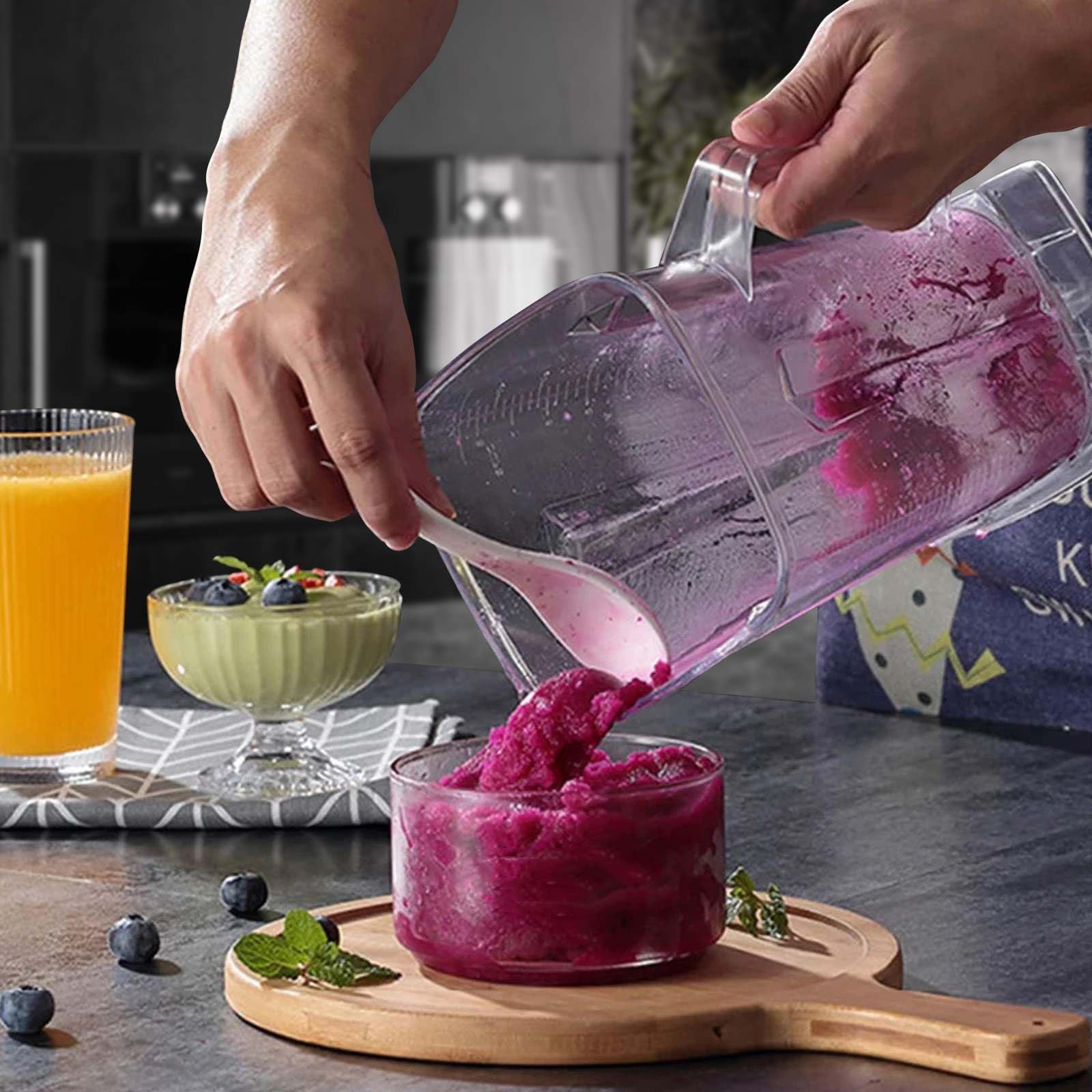 6000W High-Speed Blender - Professional Multifunctional Mixer with Pulse Function, Adjustable Speed & Auto Cleaning - 2.5L BPA-Free Glass Jar - Perfect for Smoothies, Juices, Soups & Food Prep