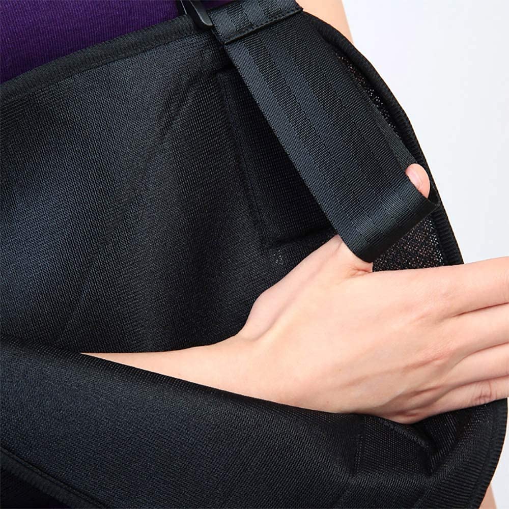 Adjustable Arm Sling Shoulder Brace with Thumb Support - Rotator Cuff Support for Injury Recovery & Post-Surgery Care - Perfect for Shoulder Dislocation, Fractures & Sports Injuries (Black)