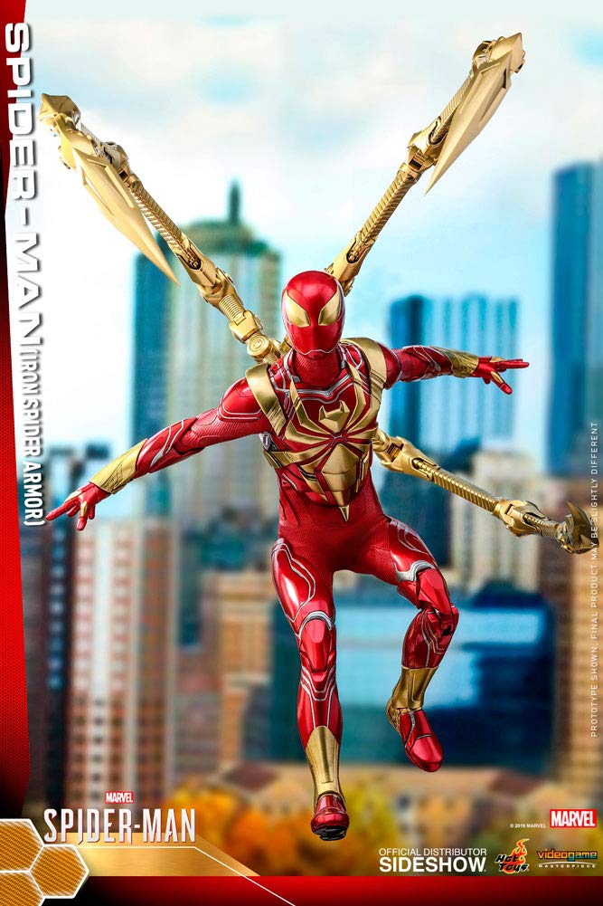 Hot Toys 1:6 Scale Iron Spider Armor Action Figure - Marvel Comics Amazing Spider-Man Collectible (HT904935) - Perfect for Display, Gifts & Marvel Fans Collection