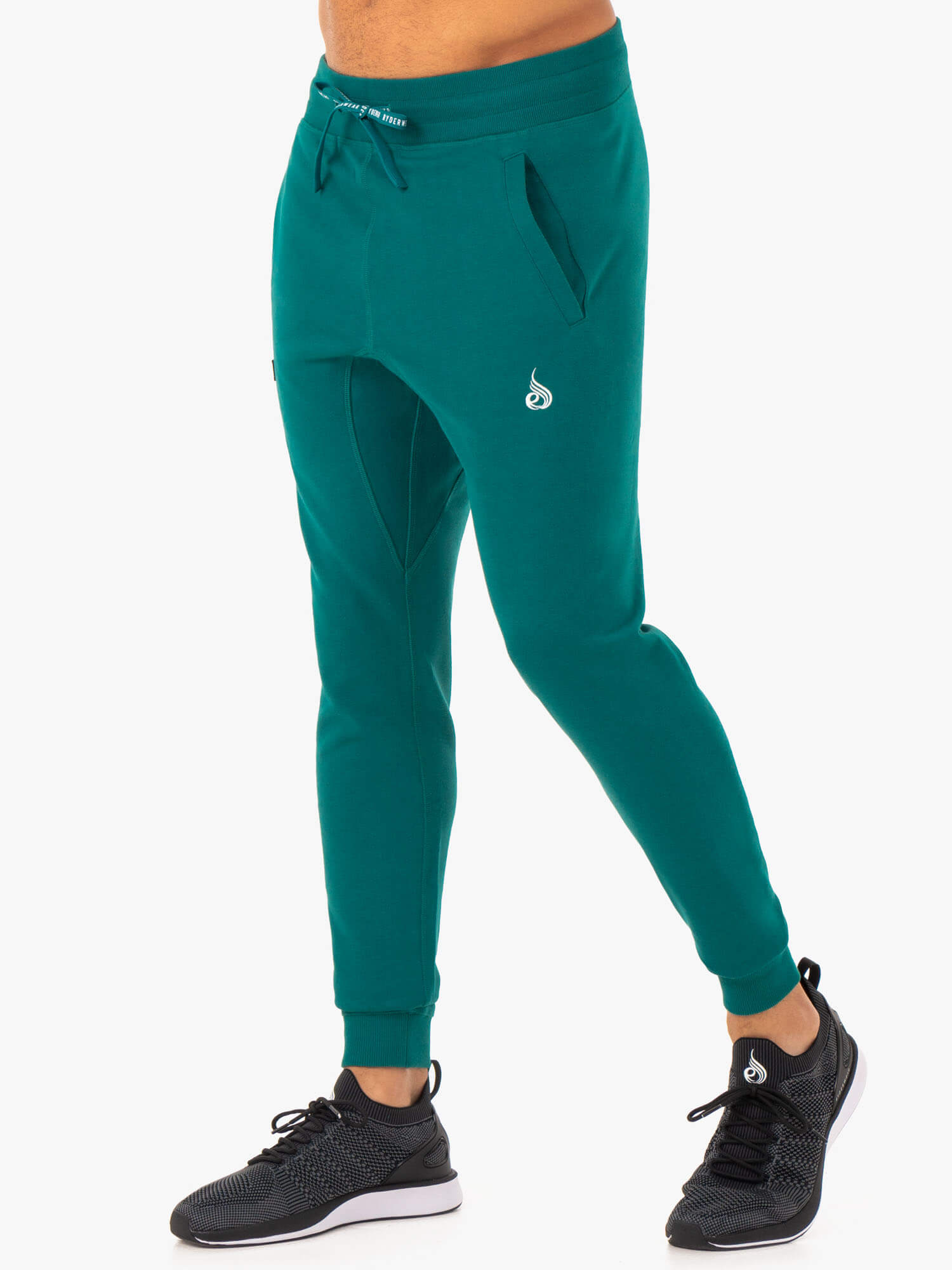 Recharge Tapered Track Pants for Men - Comfortable Athletic Joggers in Teal - Perfect for Running, Gym Workouts & Casual Wear