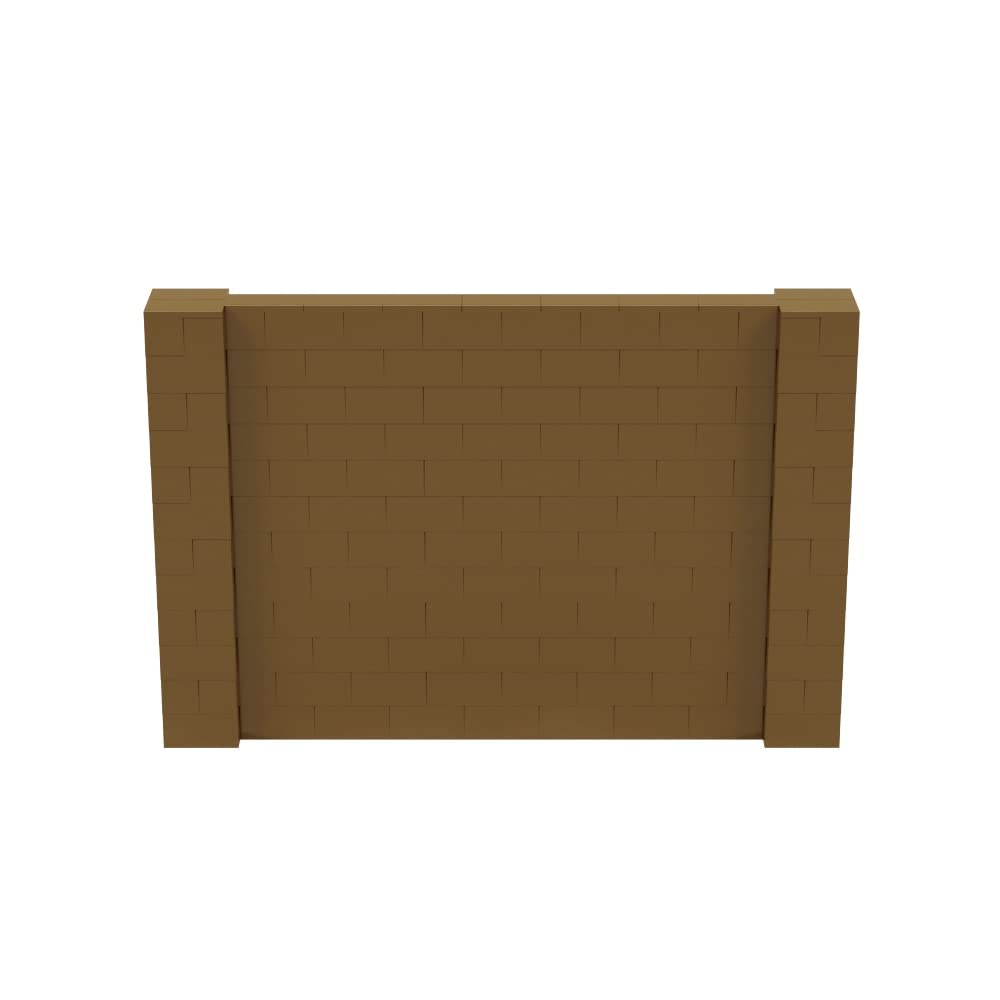EverBlock 9' x 6' Wall Kit - Modular Building Blocks System for DIY Walls, Room Dividers & Partitions | Easy Connect & Reusable Plastic Blocks | Indoor & Outdoor Use (Gold) | Perfect for Home Offices, Classrooms, Trade Shows & Event Spaces