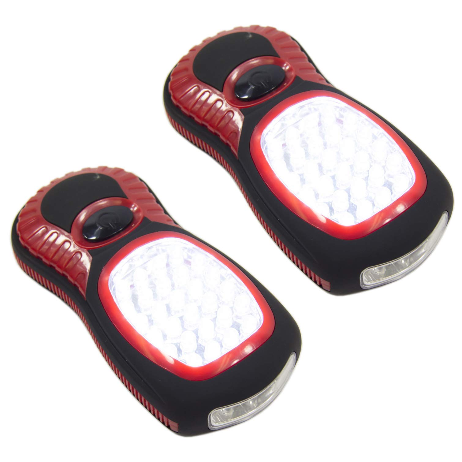 2 Pack LED Flashlights with Worklight - Bright, Durable & Waterproof for Camping, Hiking, Emergency Preparedness & Power Outages - Perfect for Outdoor Adventures, Home Safety & Car Emergency Kits