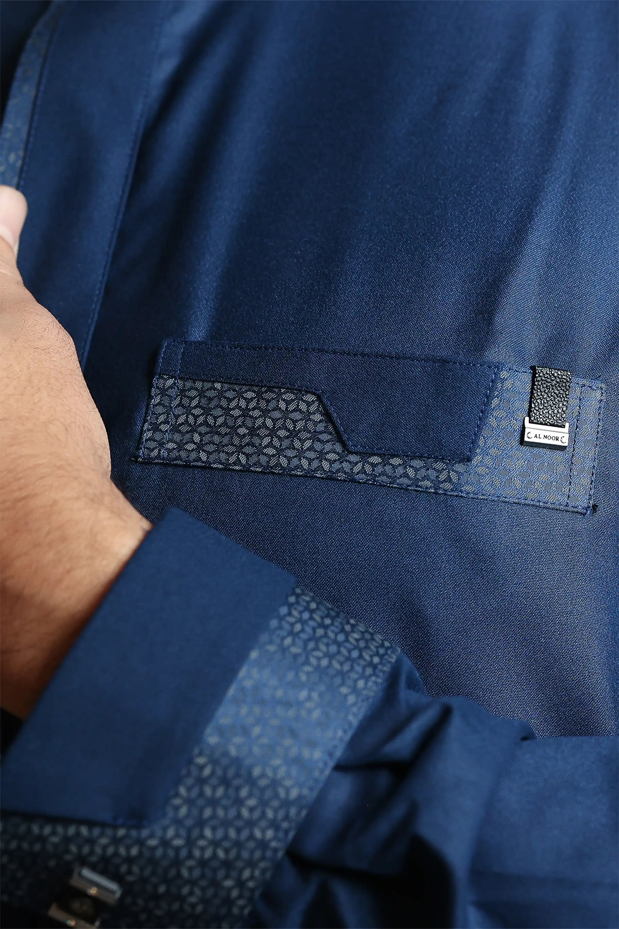 J140 C1 Catalina Blue Thobe for Men - Traditional Islamic Robe with Comfortable Fit - Perfect for Prayer, Eid, and Special Occasions