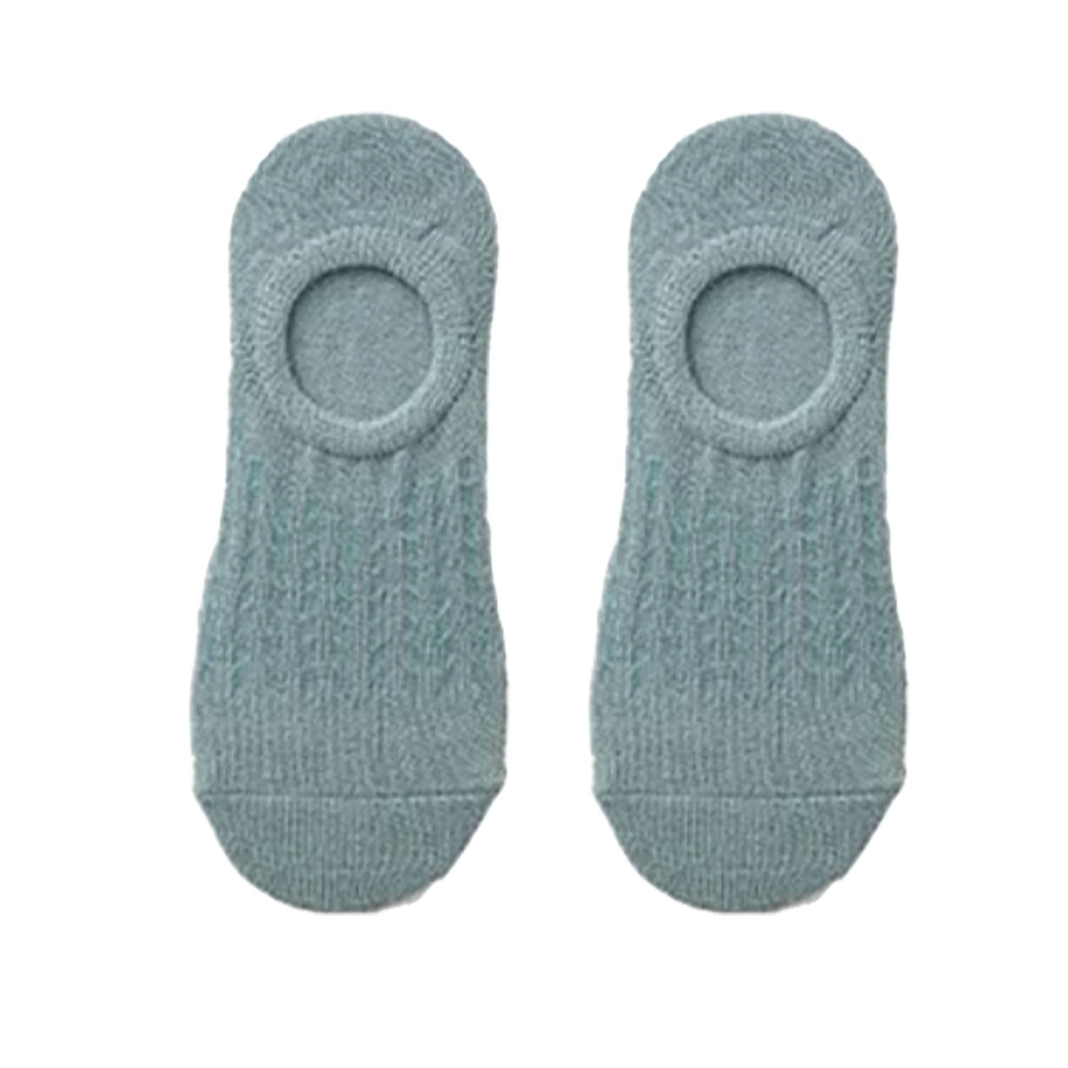 FLOOF Women's No Show Socks - Invisible Low Cut Liner Socks for Sneakers & Flats, Breathable & Non-Slip Comfort (Blue) - Perfect for Workouts, Running, and Everyday Wear