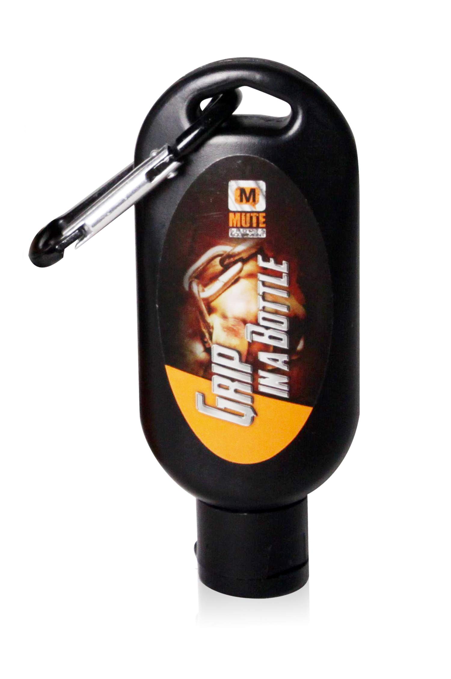 MUTE Liquid Athletic Chalk with Rosin - 50ml Bottle with Carabiner Clip | Perfect for Rock Climbing, Weightlifting & Gymnastics | Non-Slip Grip Enhancer