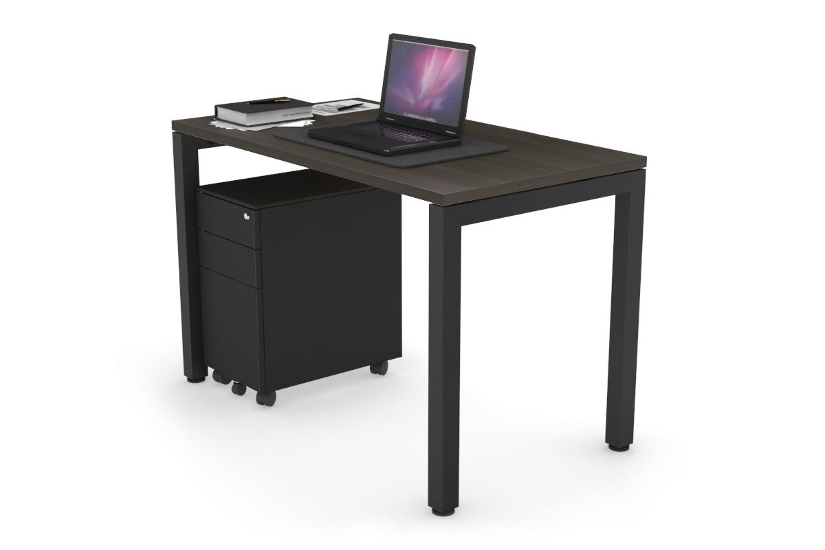 Quadro Square Legs Office Desk - 1000L x 600W Modern Workstation for Home & Office - Perfect for Remote Work, Study & Small Spaces