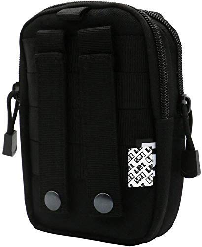 Tactical MOLLE Pouch - Black Belt & Backpack Accessories for Outdoor, Hiking, Camping & Survival Gear Organization