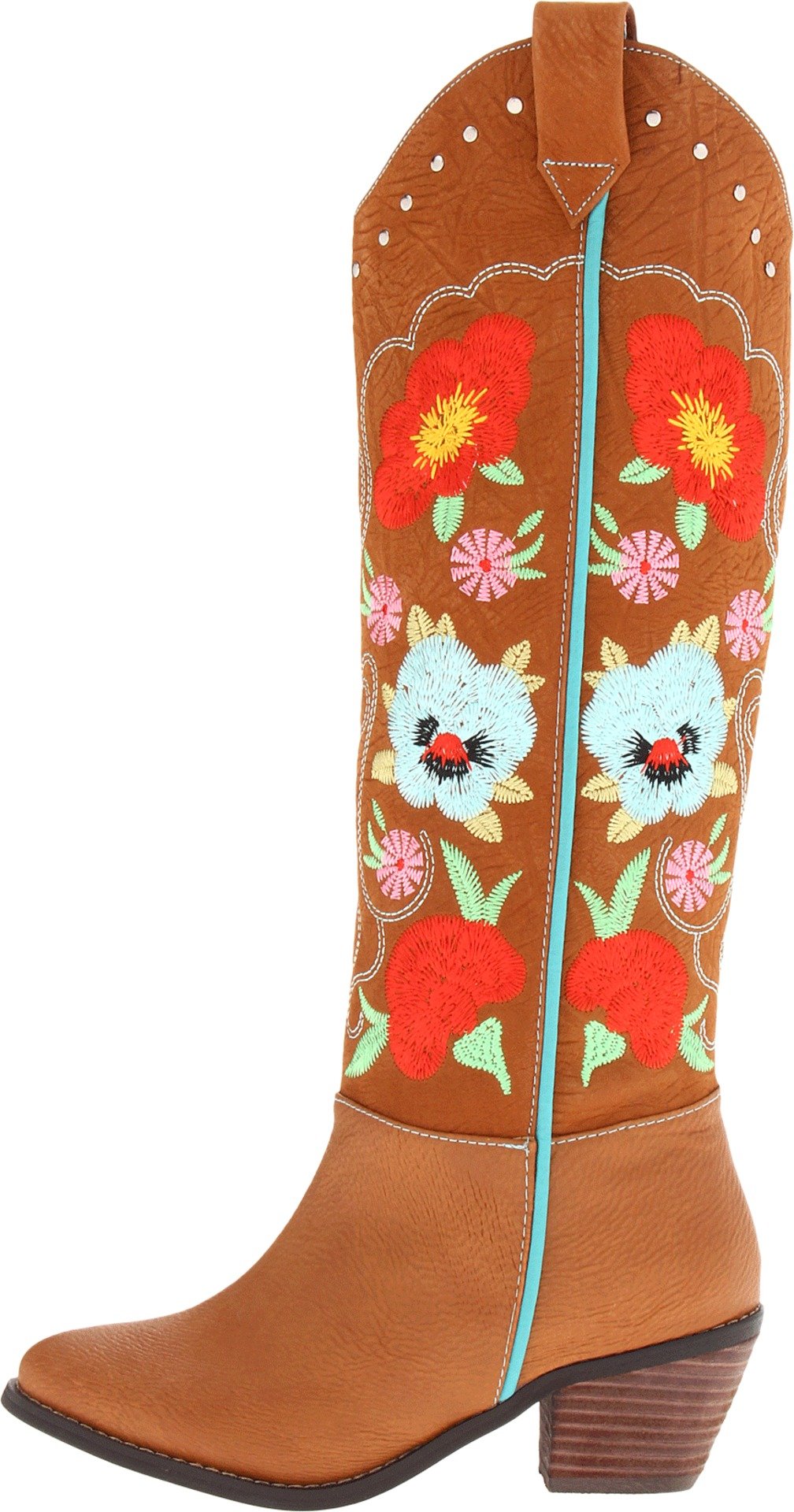 Grazie Women's Howdy Cowboy Boots - Stylish Western Ankle Boots for Women | Comfortable & Fashionable for Country, Rodeo, and Casual Wear