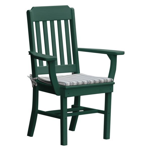 Stylish Traditional Dining Chairs with Arms - Solid Wood Upholstered Side Chairs for Formal Dining Room, Kitchen, and Home Decor