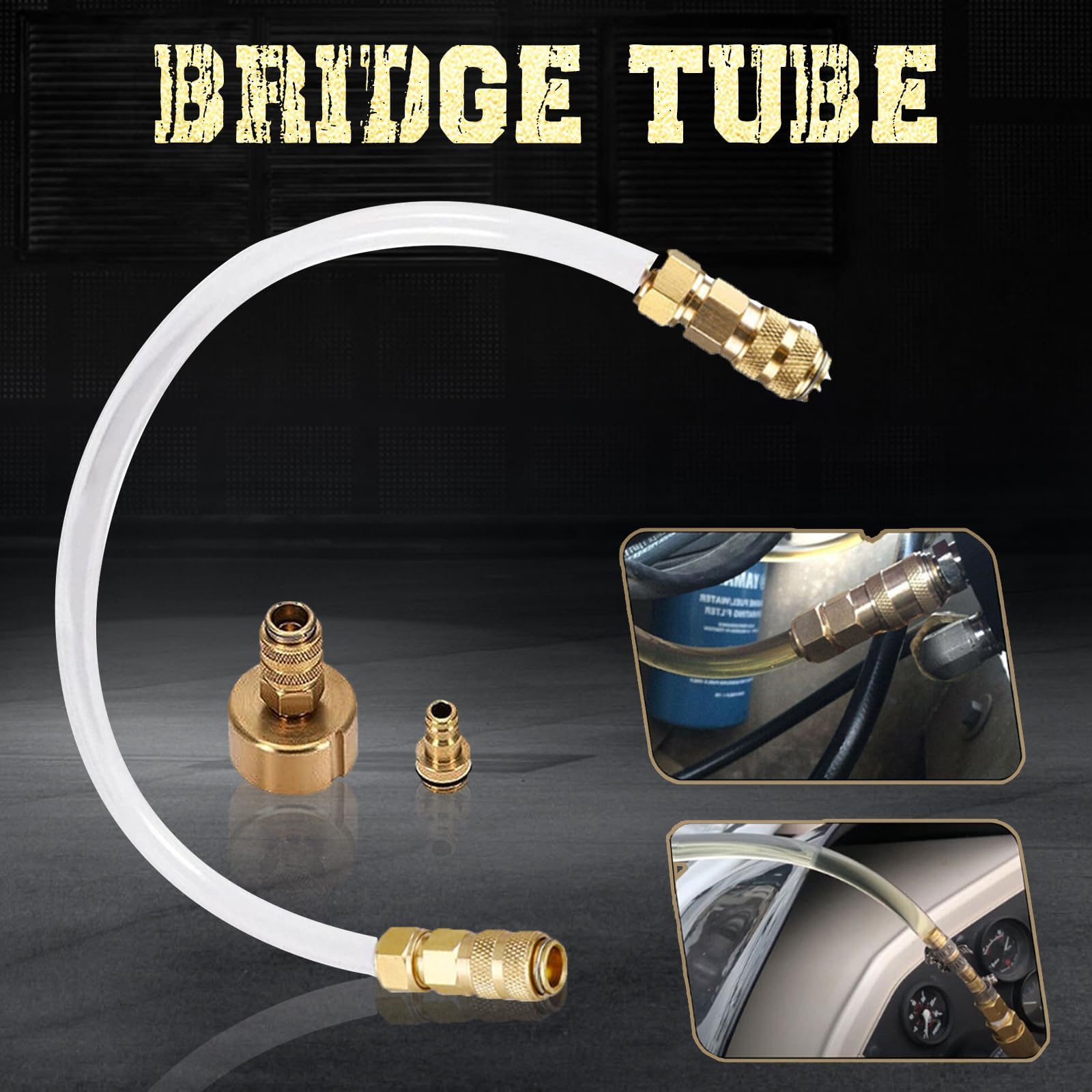 2-Piece Hydraulic Steering Bleed & Filler Kit - Compatible with Seastar, Outboard & Inboard Boats - Marine Steering System Maintenance Tool - Perfect for Boat Hydraulic System Repair and Fluid Replacement