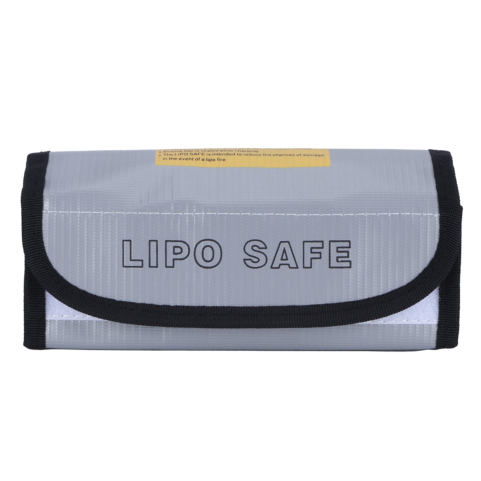 Fireproof Battery Storage Bag - Silver Lipo Battery Safe Pouch for Home, Travel & Camping - Protects Phones, Power Banks & Electronics from Overheating & Explosion