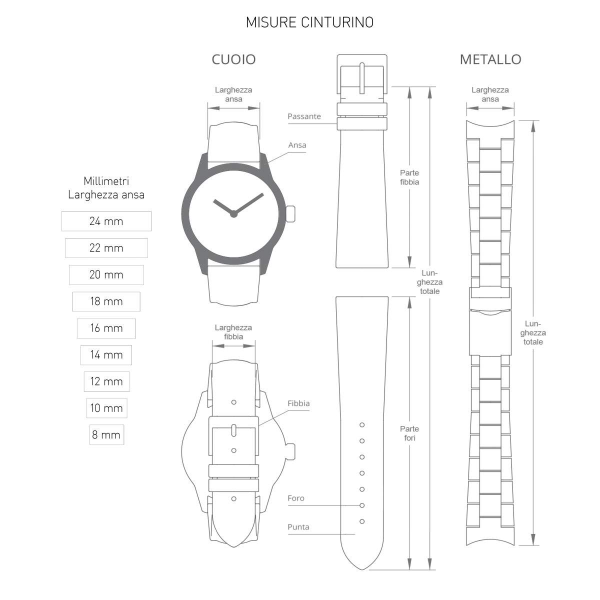Premium Unisex Genuine Lambskin Leather Watch Strap - MANUFATTI Ligabue Collection (A01X3495006) | Perfect for Dress Watches, Business Attire & Everyday Wear