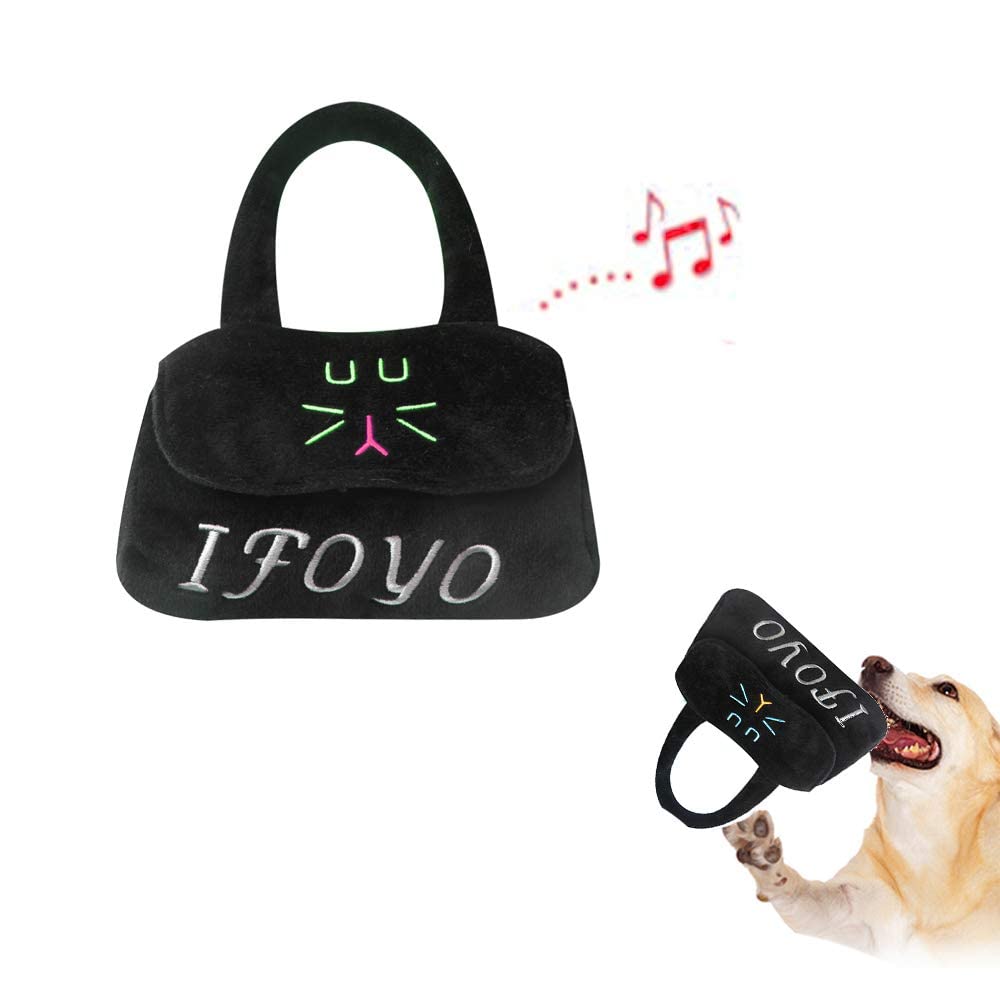 **AIPINQI Durable Squeaky Dog Toys - Safe Chew Toys for Small & Medium Dogs, Interactive Pet Play with Funny Sounds (Black Bag) - Perfect for Indoor Play, Training & Bonding Time**
