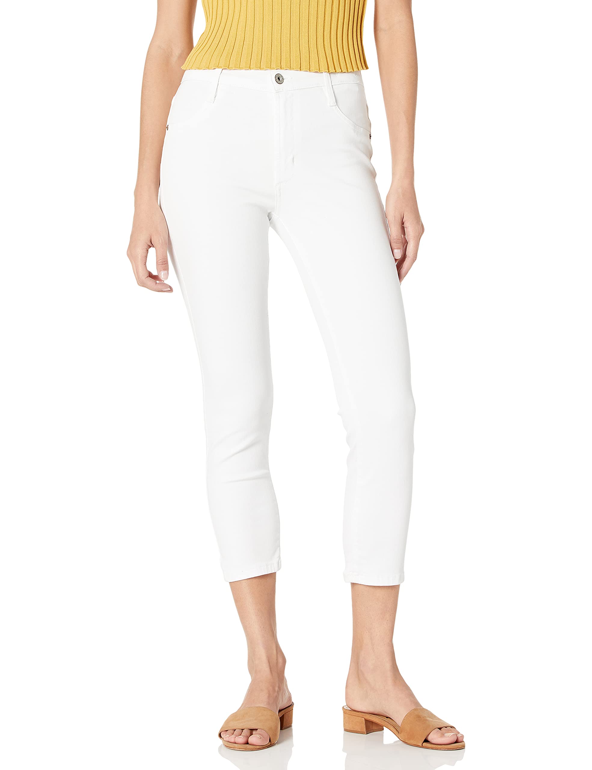 James Jeans Women's High Waist Skinny Crop Jeans - Trendy Stretch Denim Pants for Casual Outfits & Night Out Looks