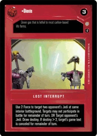 Star Wars CCG Reflections III Foil Dioxis 9VR - Rare Collectible Trading Card for Gameplay & Display